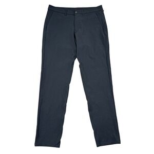 Lululemon Commission Pants Men Size 34 Gray Classic Fit Athleisure Office Casual